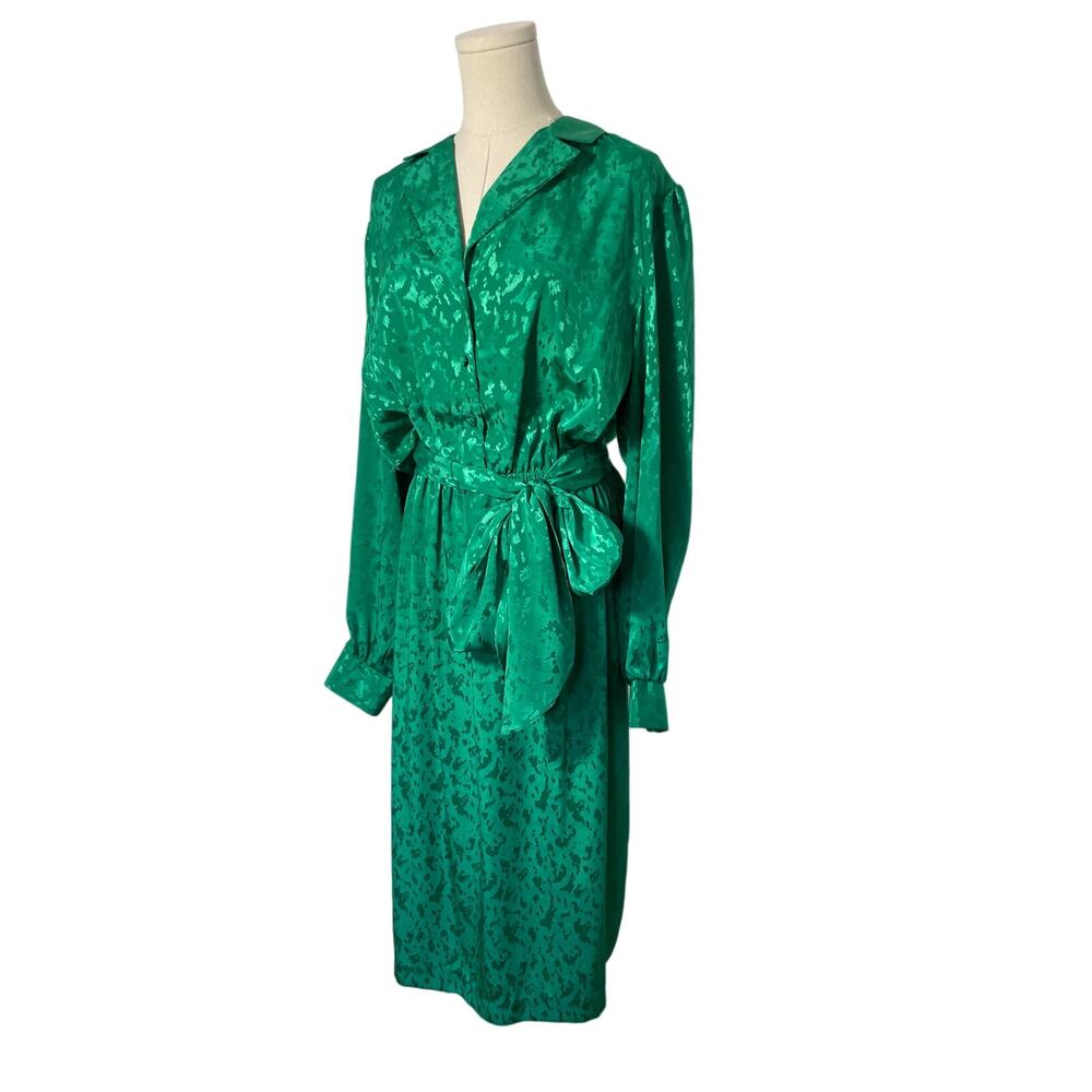 Vintage La Chemise Bright Green Vintage Slip Dress LARGE / XL